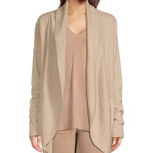 Barefoot Dreams Bamboo long sleeve CozyChic Lite Circle Lounge Cardigan stone
